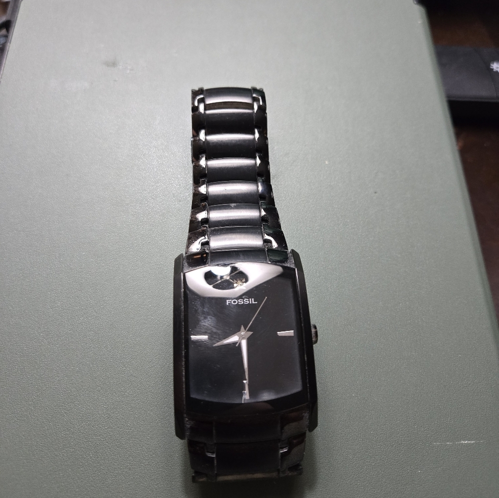 Fossil Sleek Black Men's Watch